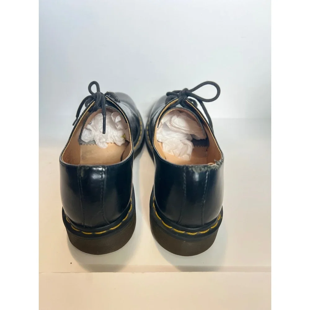 Dr. Martens 1461 Black Smooth Leather 3-Eye Oxford Shoes Mens 8 Womens 9